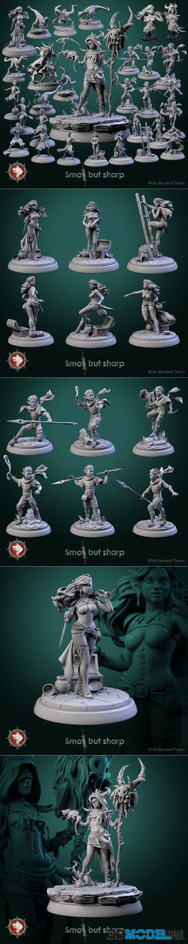 White Werewolf Tavern - Small but Sharp – Printable