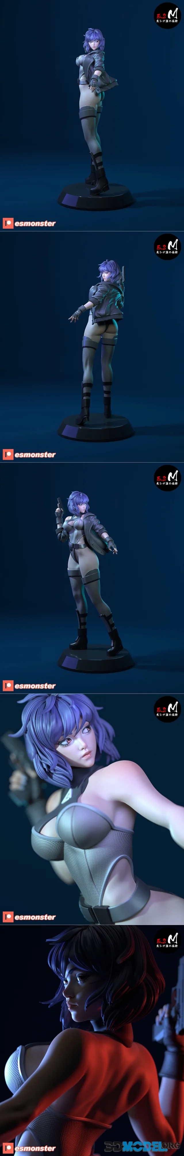 E.S Monster - Motoko Kusanagi Character – Printable