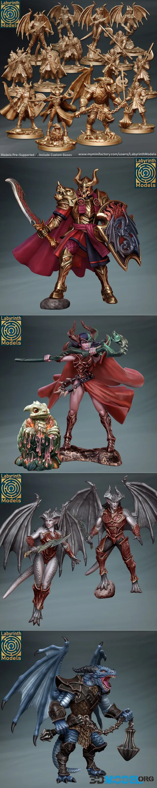 Labyrinth Models - Dragon Cult Collection Vol. 2 – Printable