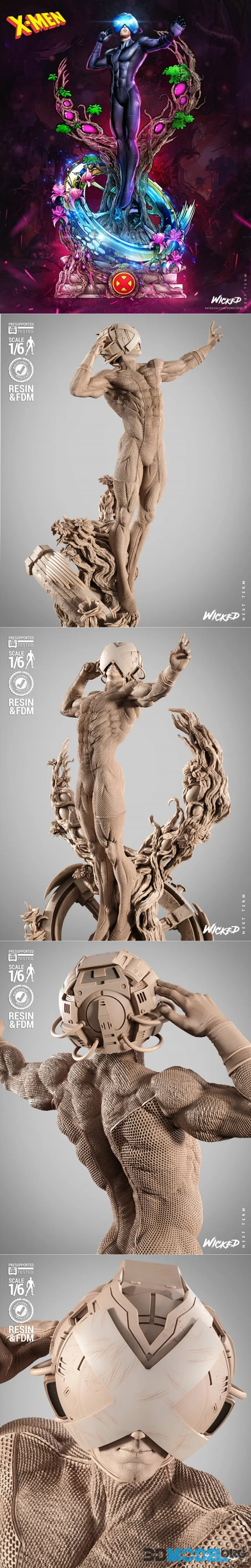WICKED - Professor X Helmet Sculpture – Printable
