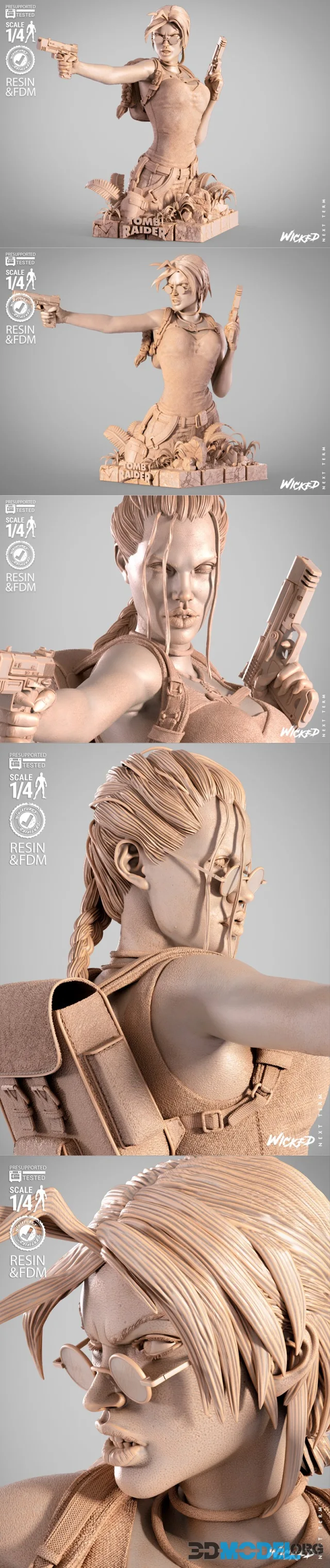 WICKED - Lara Croft Bust – Printable