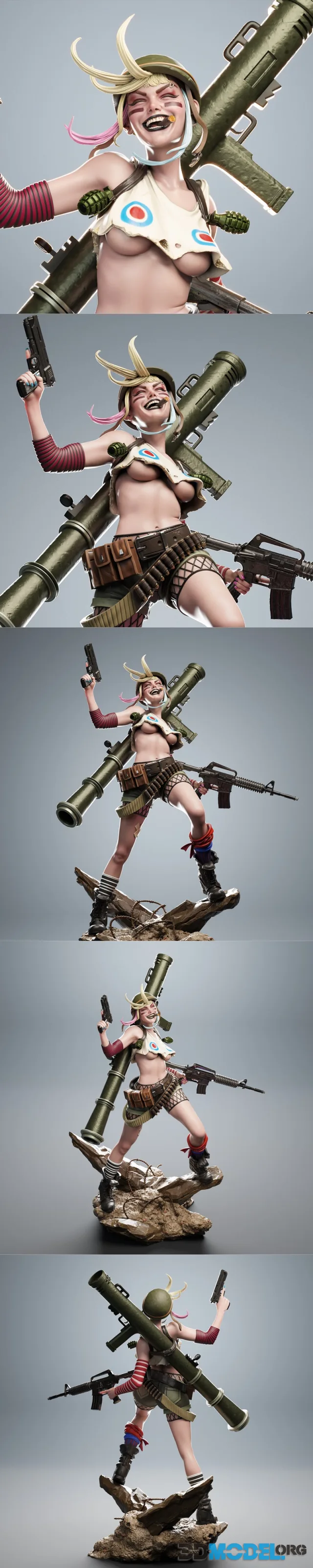 CA 3D Studios - Tank Girl – Printable