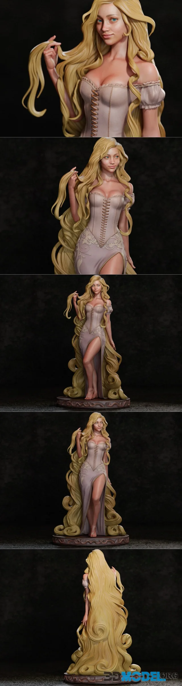 CA 3D Studios - Rapunzel – Printable