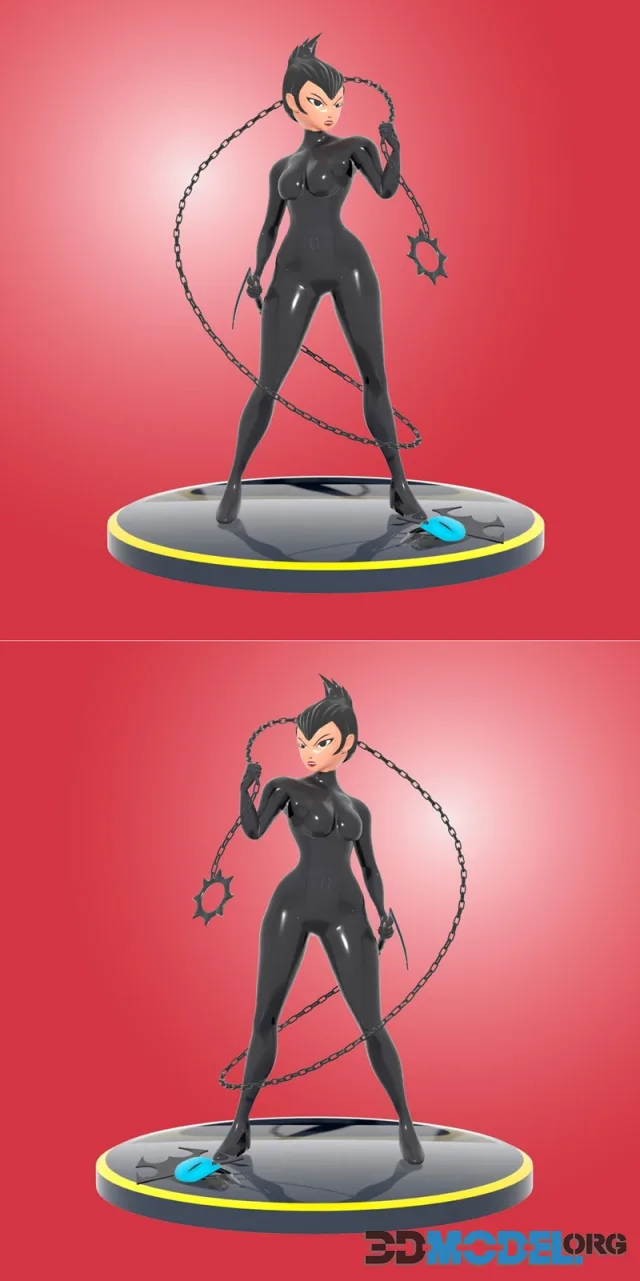 Ashi (Samurai Jack) - Rigged – Printable
