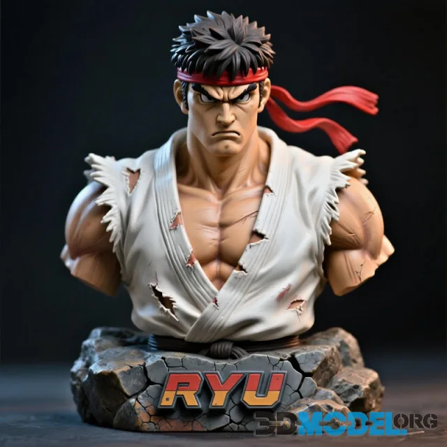 Ryu Bust – Printable