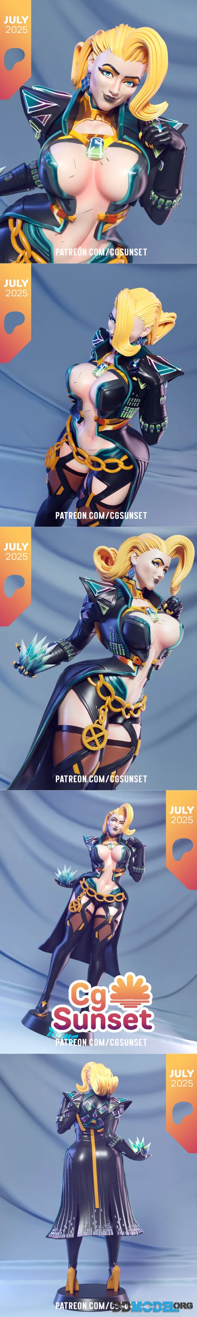 Emma Frost - Cg Sunset - Man I Love Figures – Printable