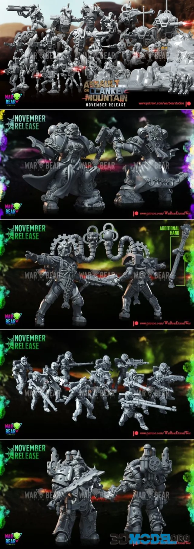 War Bear Studios November 2023 – Printable