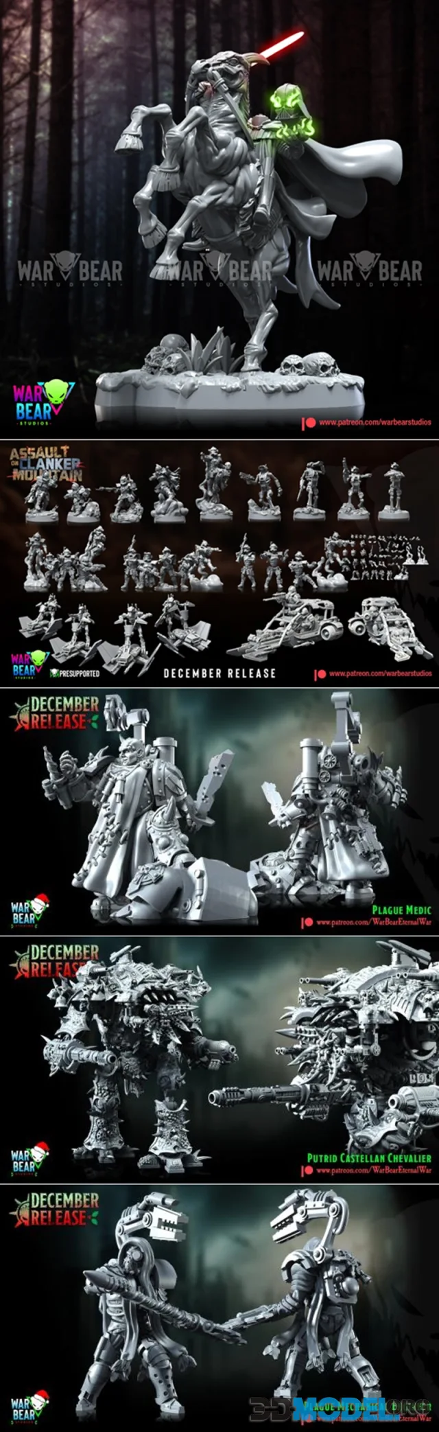 War Bear Studios December 2023 – Printable