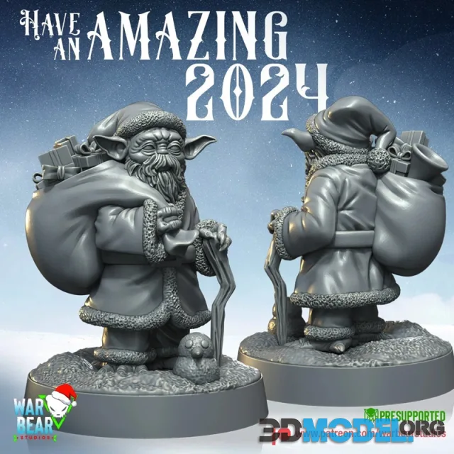 War Bear Studios - Christmas Yoda – Printable