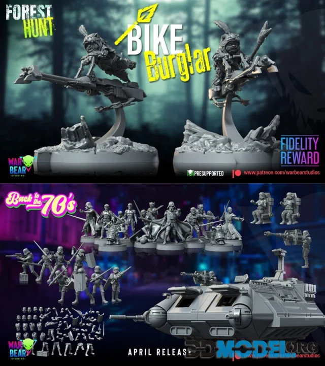 War Bear Studios April 2024 – Printable