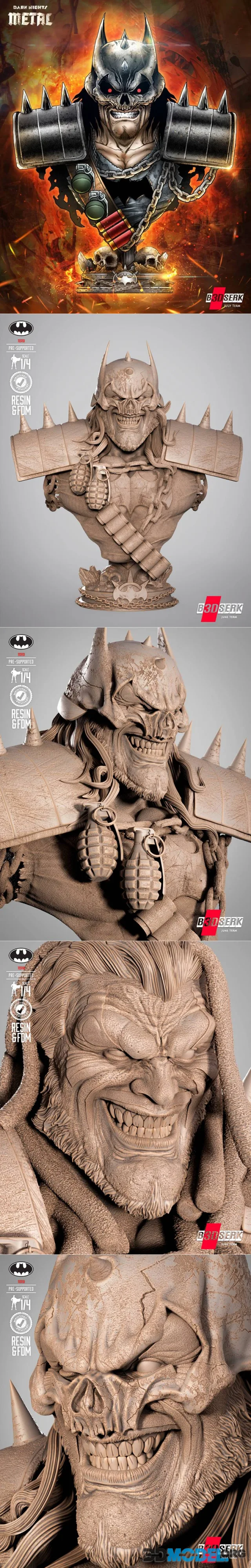 B3DSERK - Batman Who Frags Portrait Bust – Printable