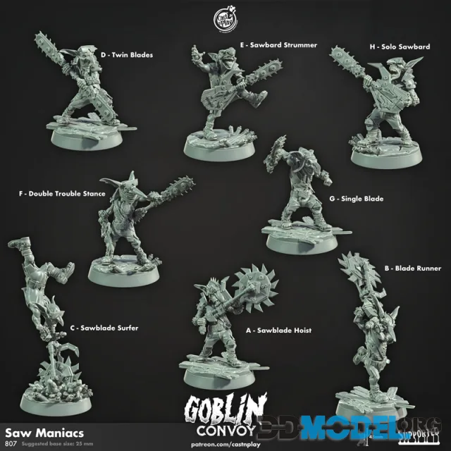 Cast n Play - Saw Maniacs – Printable