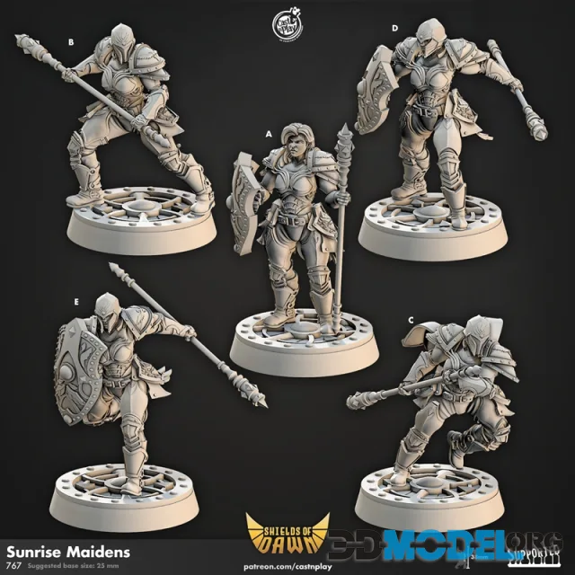 Cast n Play - Sunrise Maidens – Printable