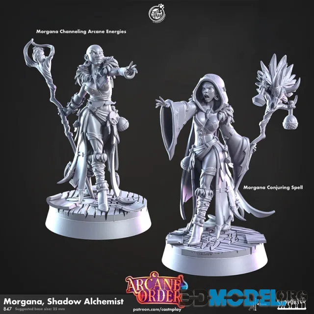 Cast n Play - Morgana, Shadow Alchemist – Printable