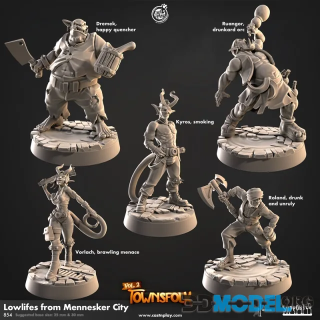 Cast n Play - Lowlifes of Mennesker City – Printable