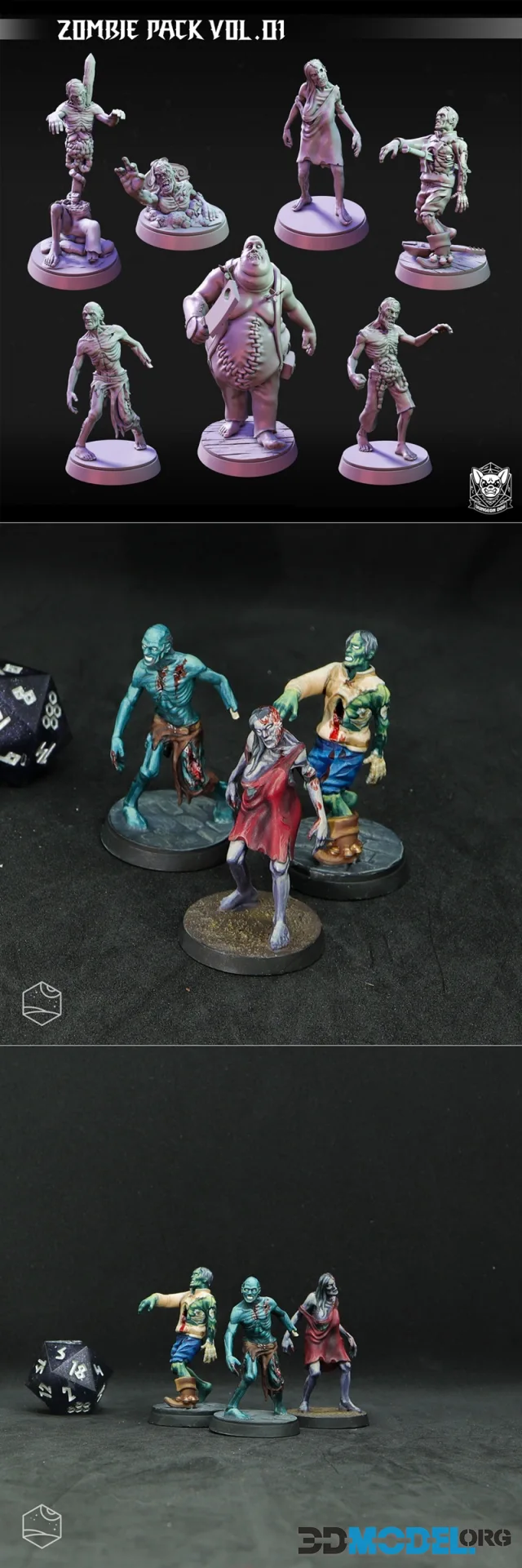 Dungeon Dog - Zombie Pack Vol.01 – Printable