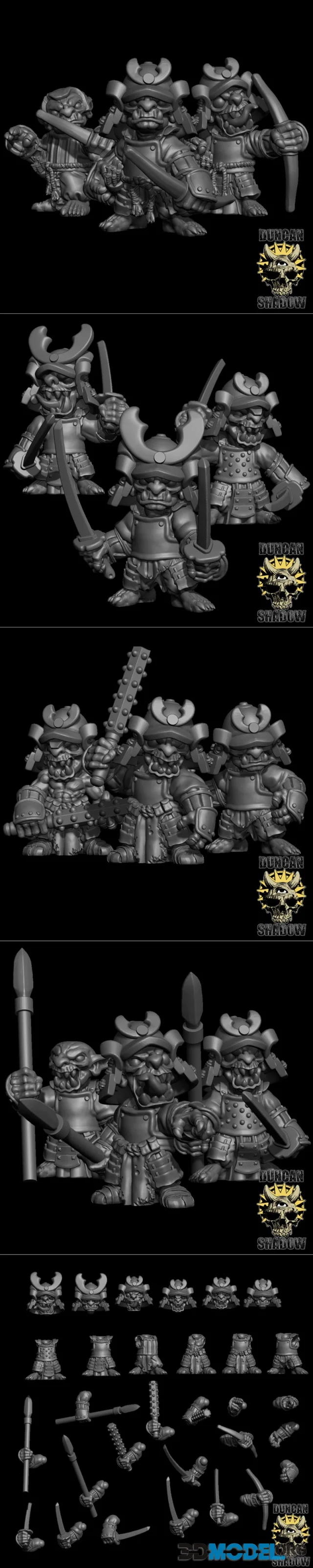 Duncan Shadow - Samurai Goblins bundle – Printable