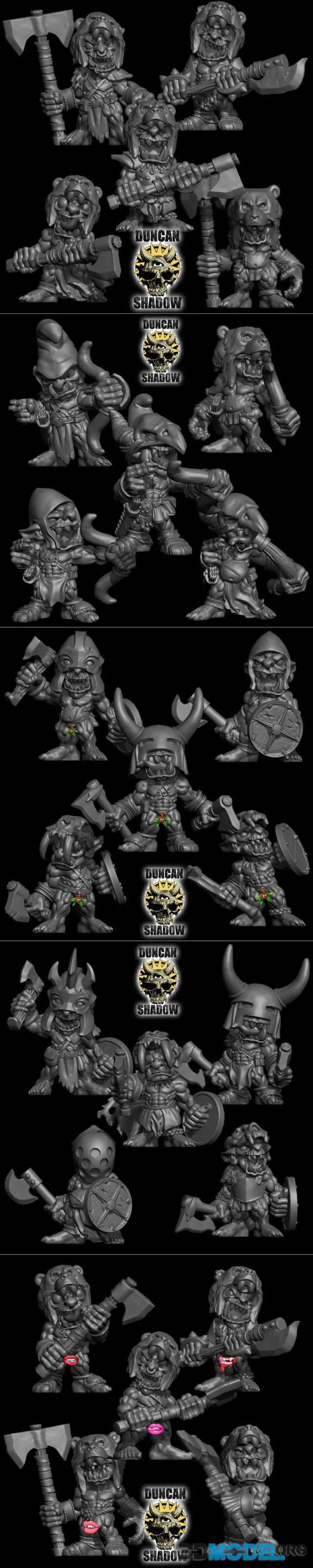 Duncan Shadow - Goblin bundle – Printable