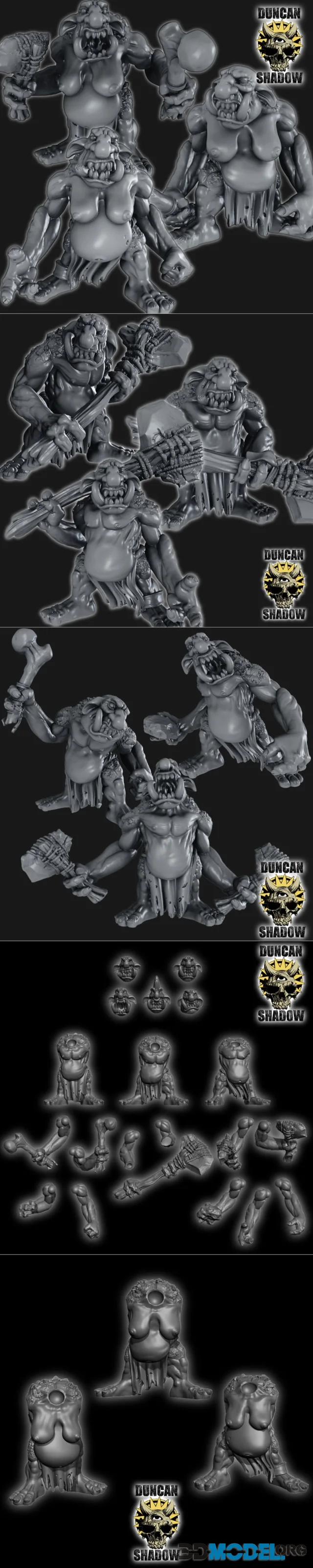 Duncan Shadow - Stone Trolls bundle – Printable