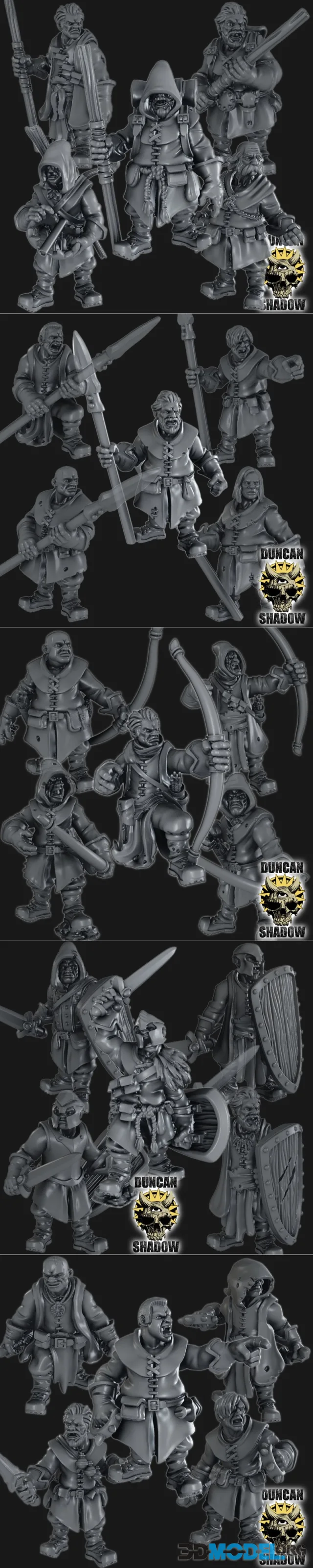 Duncan Shadow - Human Ranger bundle – Printable