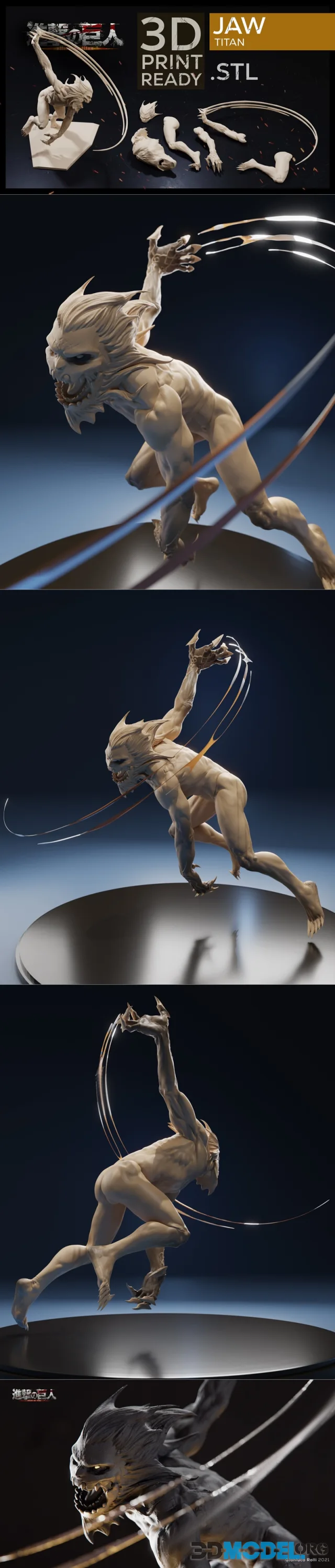 Jaw Titan by Gianluca Roll – Printable