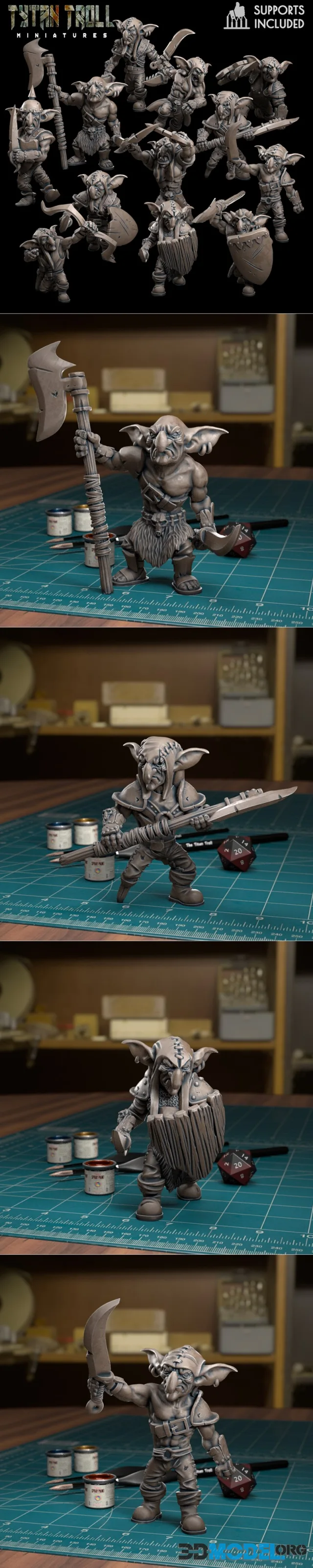 TytanTroll Miniatures - Goblin Raider Pack – Printable