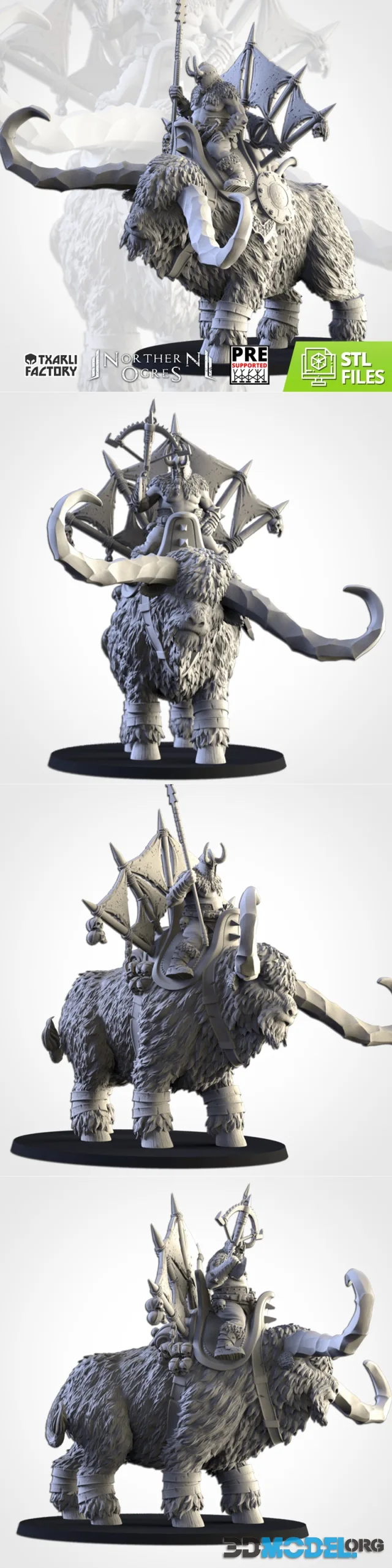 Txarli Factory - Khan on Rock Aurochs – Printable