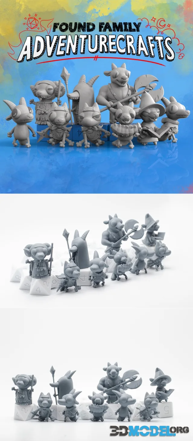 Kobolds Super Bundle - All 9 Figures – Printable