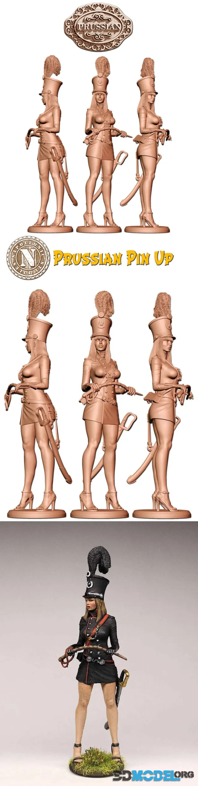 Napoleonic Prussian Pin Up – Printable