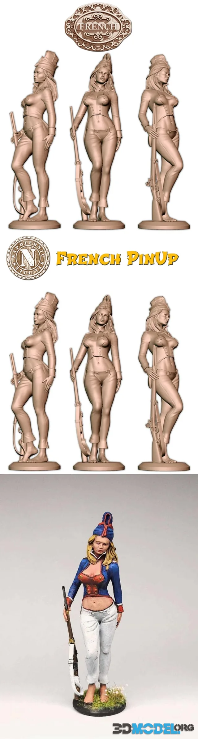 Napoleonic French Pin Up – Printable
