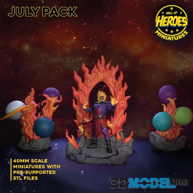 Hall of Heroes Miniatures - The Dark Dimension Lord BASE – Printable