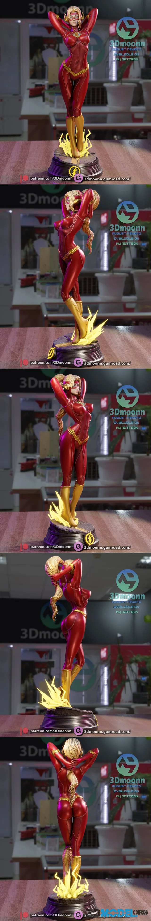 3Dmoonn - Lady Flash – Printable