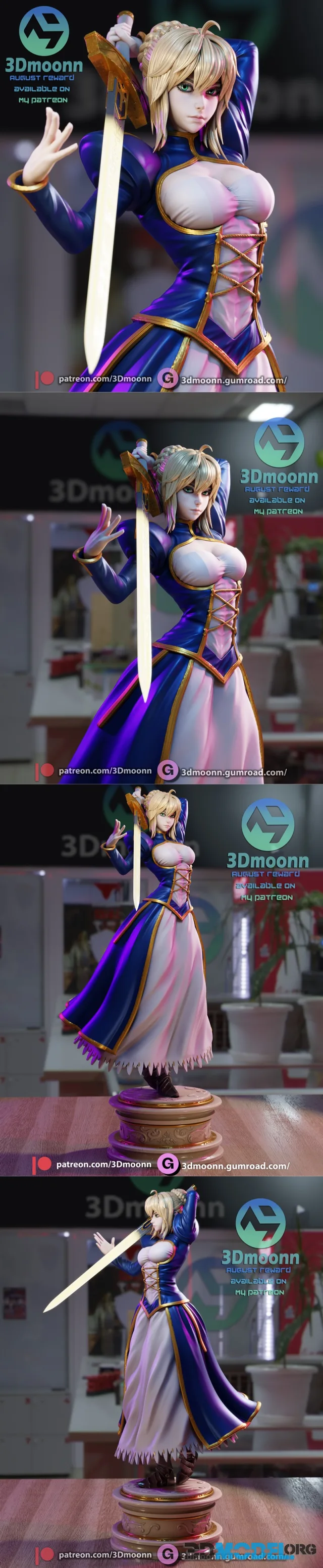 3Dmoonn - Saber – Printable