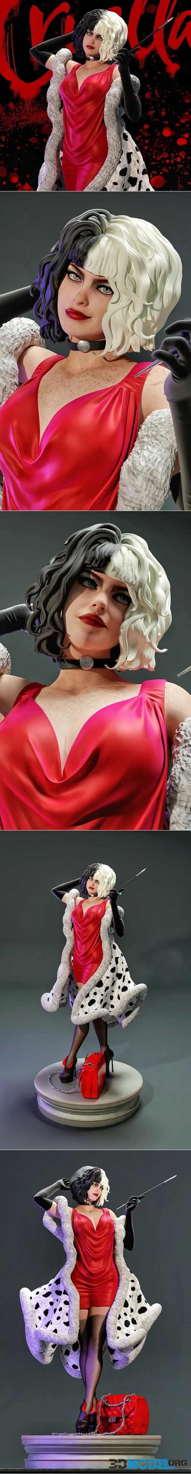 MCM3D - Cruella De Vil - 101 Dalmatians – Printable