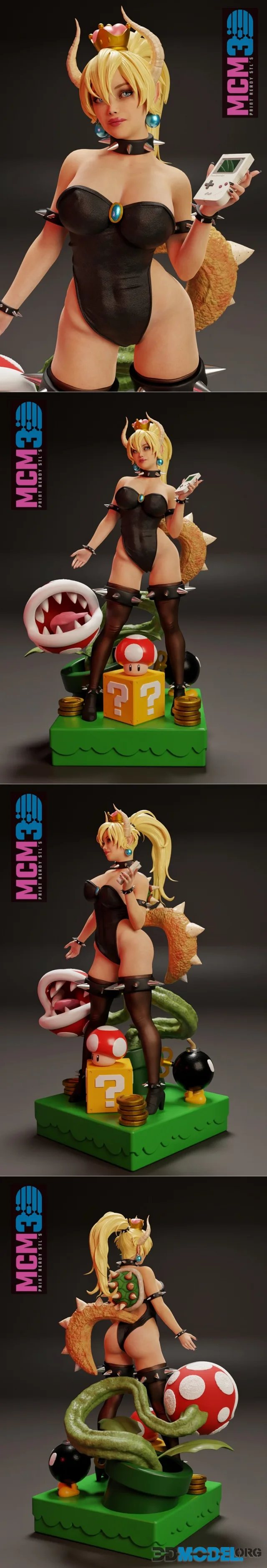 MCM3D - Bowsette - Super Mario – Printable