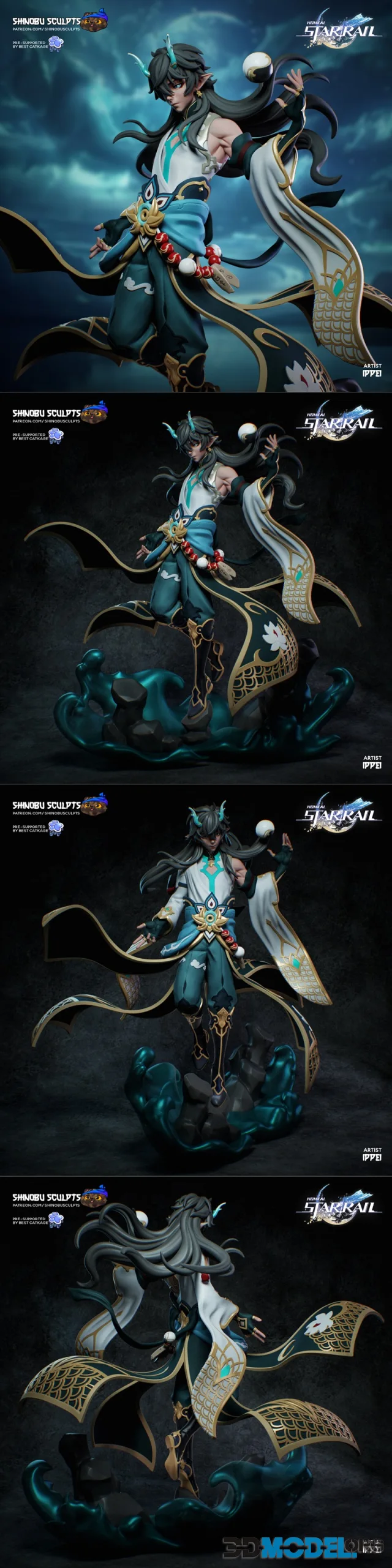 Shinobu Sculpts - Dan Heng Imbibitor Lunae - Honkai – Printable