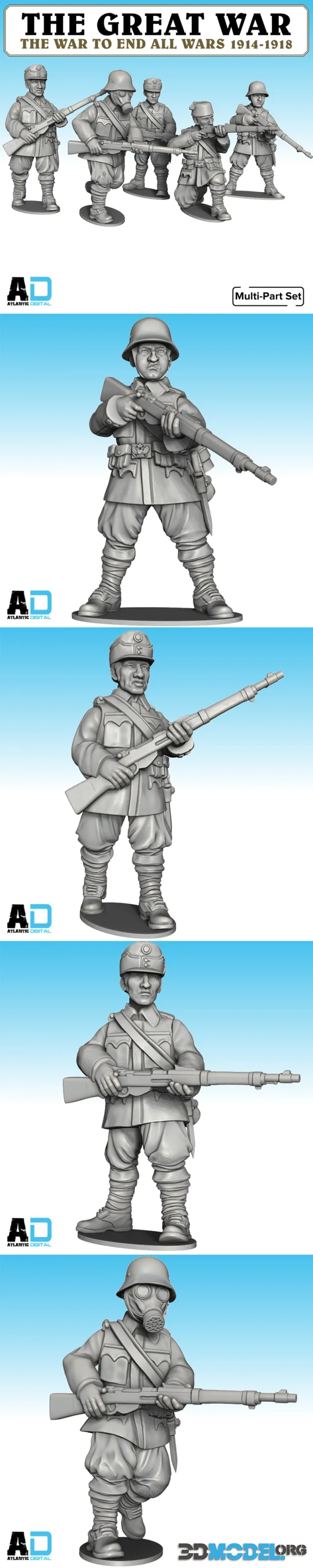 Wargames Atlantic - Great War Austro-Hungarian Infantry – Printable