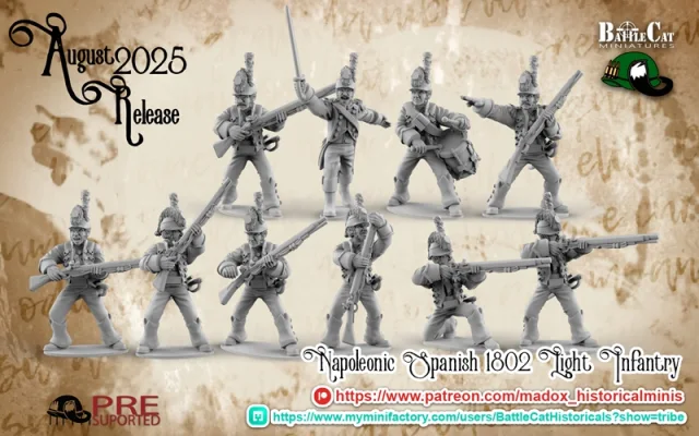 Napoleonic Spanish 1802 Light Infantry – Printable