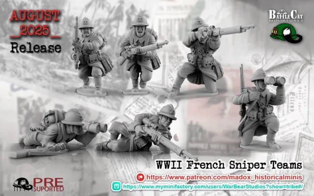 WWII French Sniper Teams – Printable