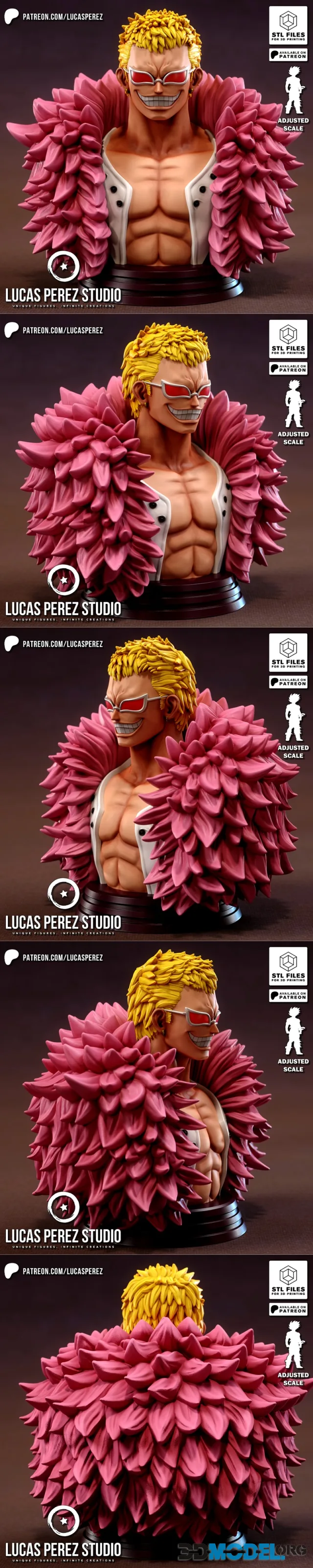 Lucas Perez - Doflamingo Bust – Printable