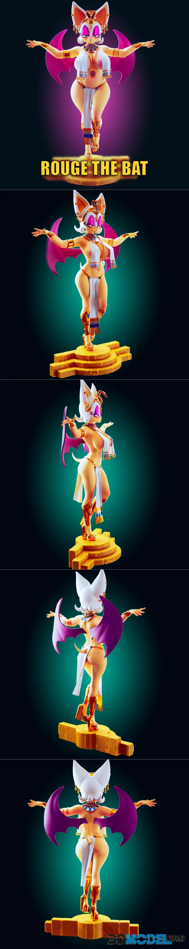 Officer Rhu - Rouge the Bat Egyptian Cosplay – Printable