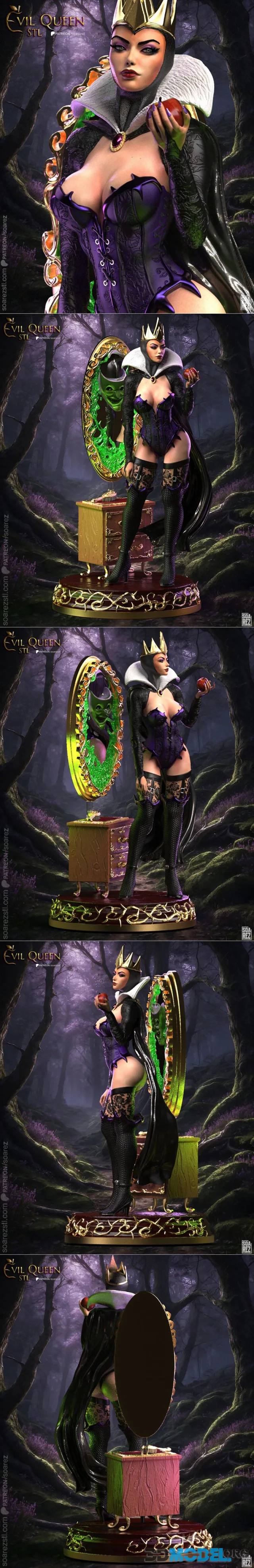 Soarez 3d - Evil Queen – Printable