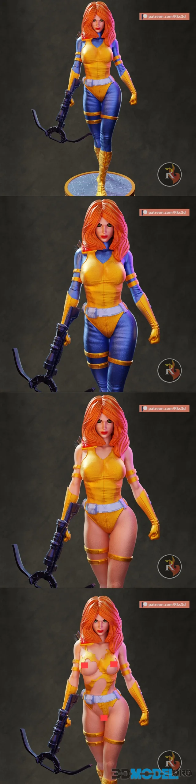 RKS3D - Gi Joe Scarlet – Printable