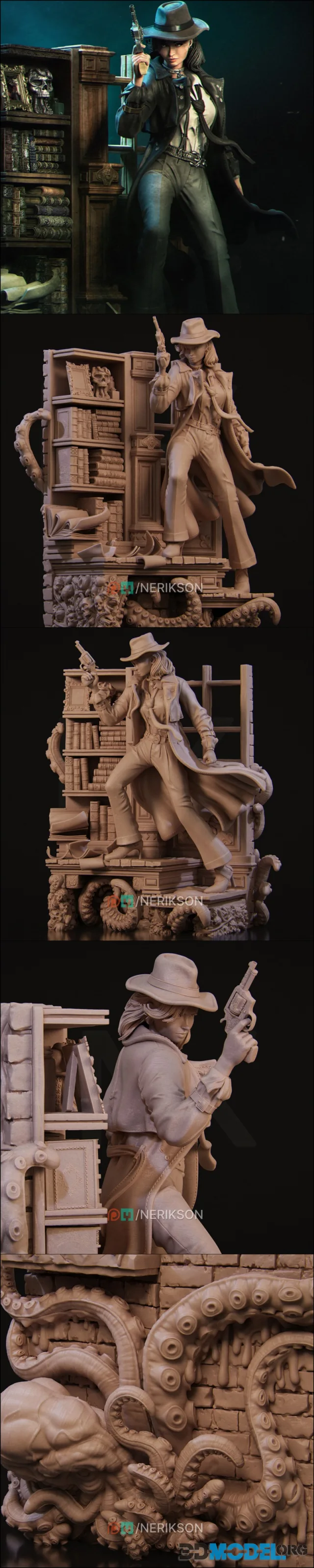 Nerikson - Laura the Detective Diorama – Printable