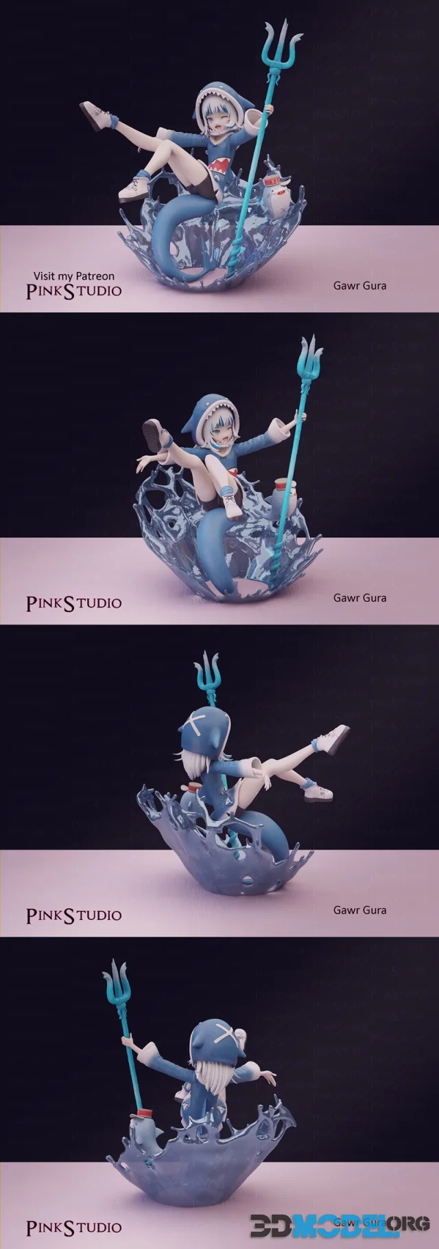 Pink Studio - Hololive - Gawr Gura – Printable
