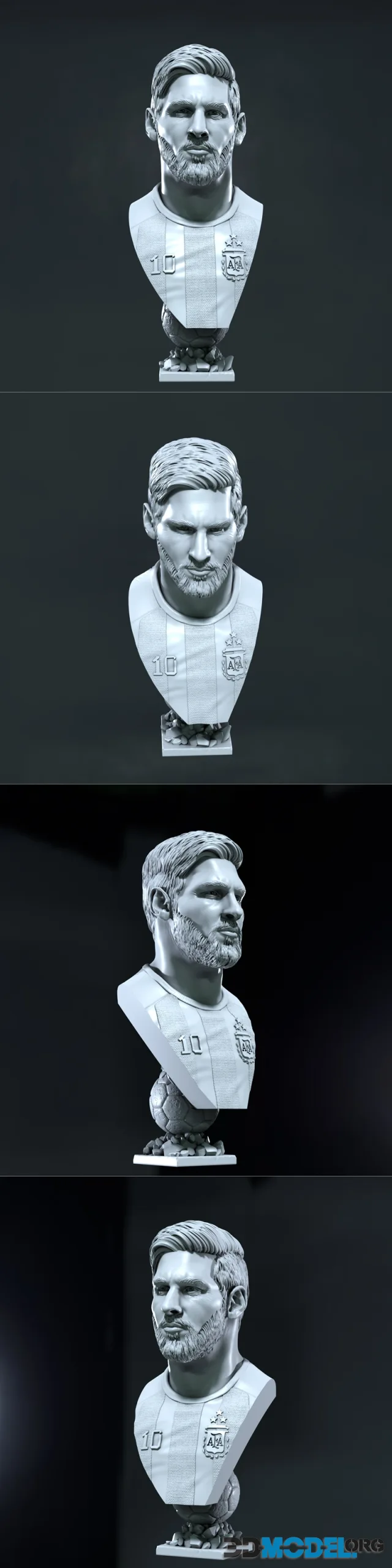 Lionel Messi bust – Printable