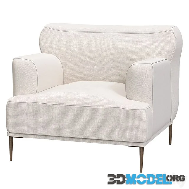 Abisko Quartz White Lounge Chair