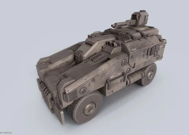 Advance Light Military Vehicle Low-poly (PBR)