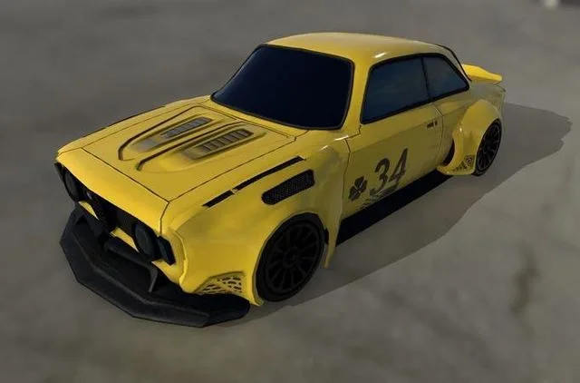 Alfa Romeo Rrace Rig Low-poly (PBR)