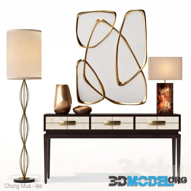 Allegro Three-Drawer Console Table